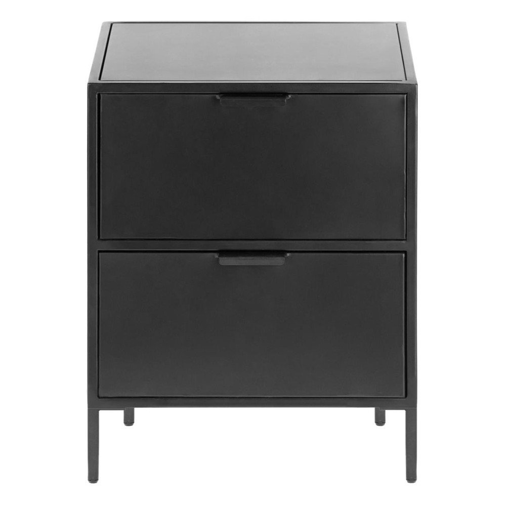 Fekete acél éjjeliszekrény Shantay – Kave Home