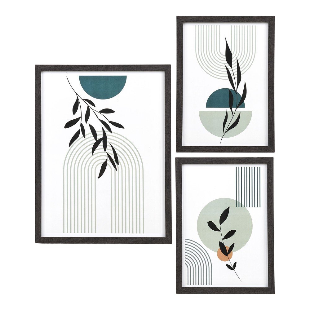 Fekete fali képkeret szett 3 db-os 30x40 cm Aspen – House Nordic