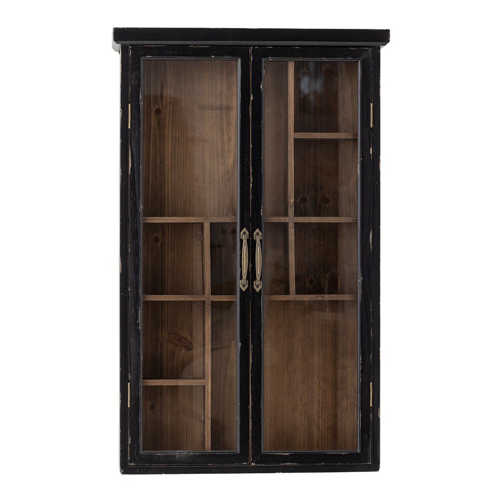 Fekete jegenyefenyő függő tálalószekrény 50x80x14 cm Hazem – Bloomingville