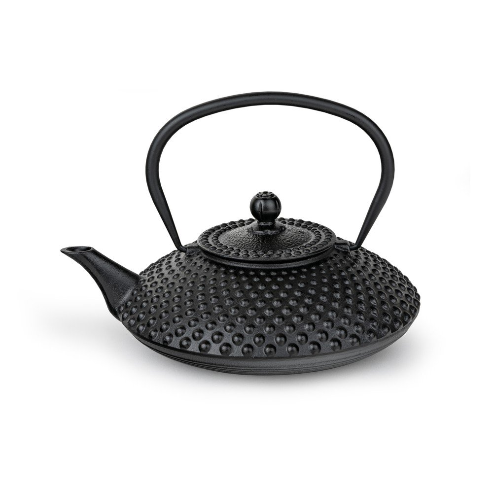 Fekete öntöttvas teáskanna szűrővel 1