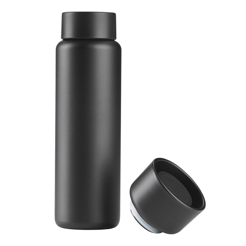 Fekete rozsdamentes acél termobögre 650 ml Singles – Zone