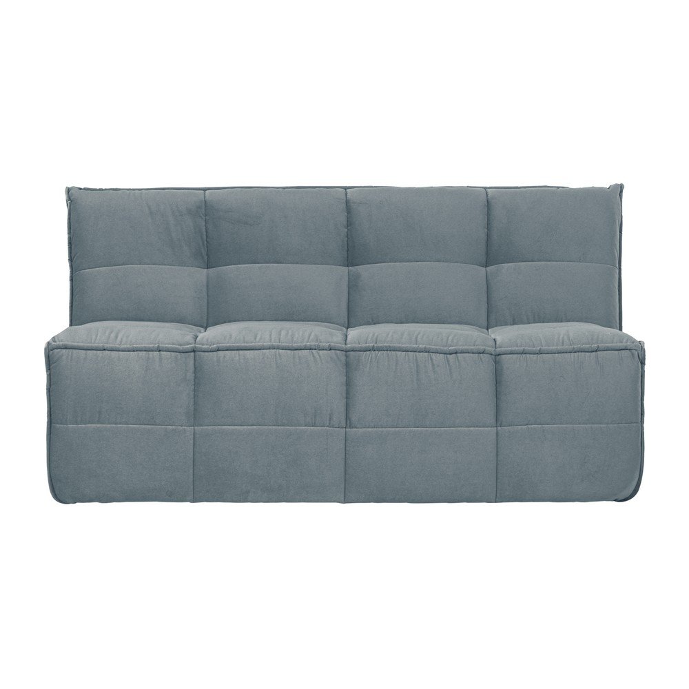 Kék bársony párnázott pad Cluster – vtwonen