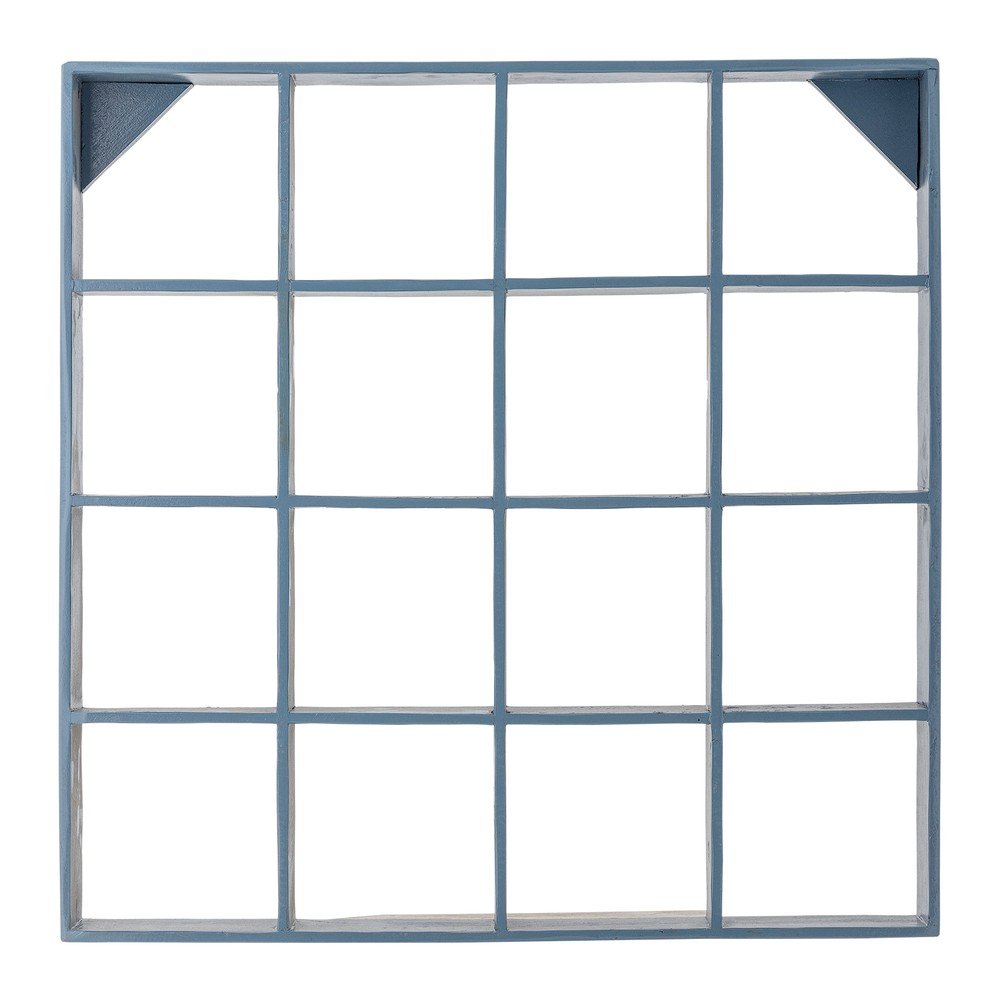 Kék többszintes újrahasznosított fa fali polc 70 cm Bekka – Bloomingville