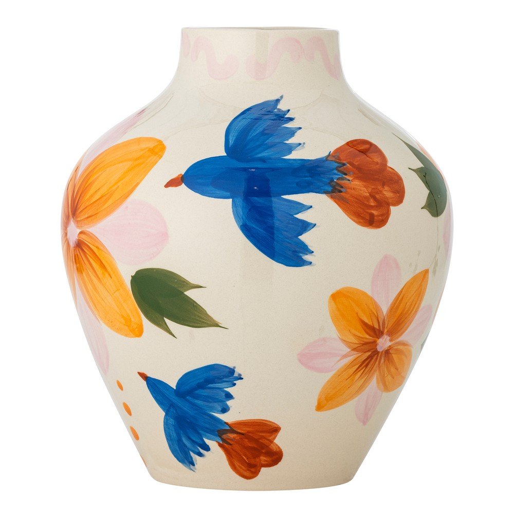 Kőedény kézzel festett váza (magasság 27 cm) Maricala – Bloomingville