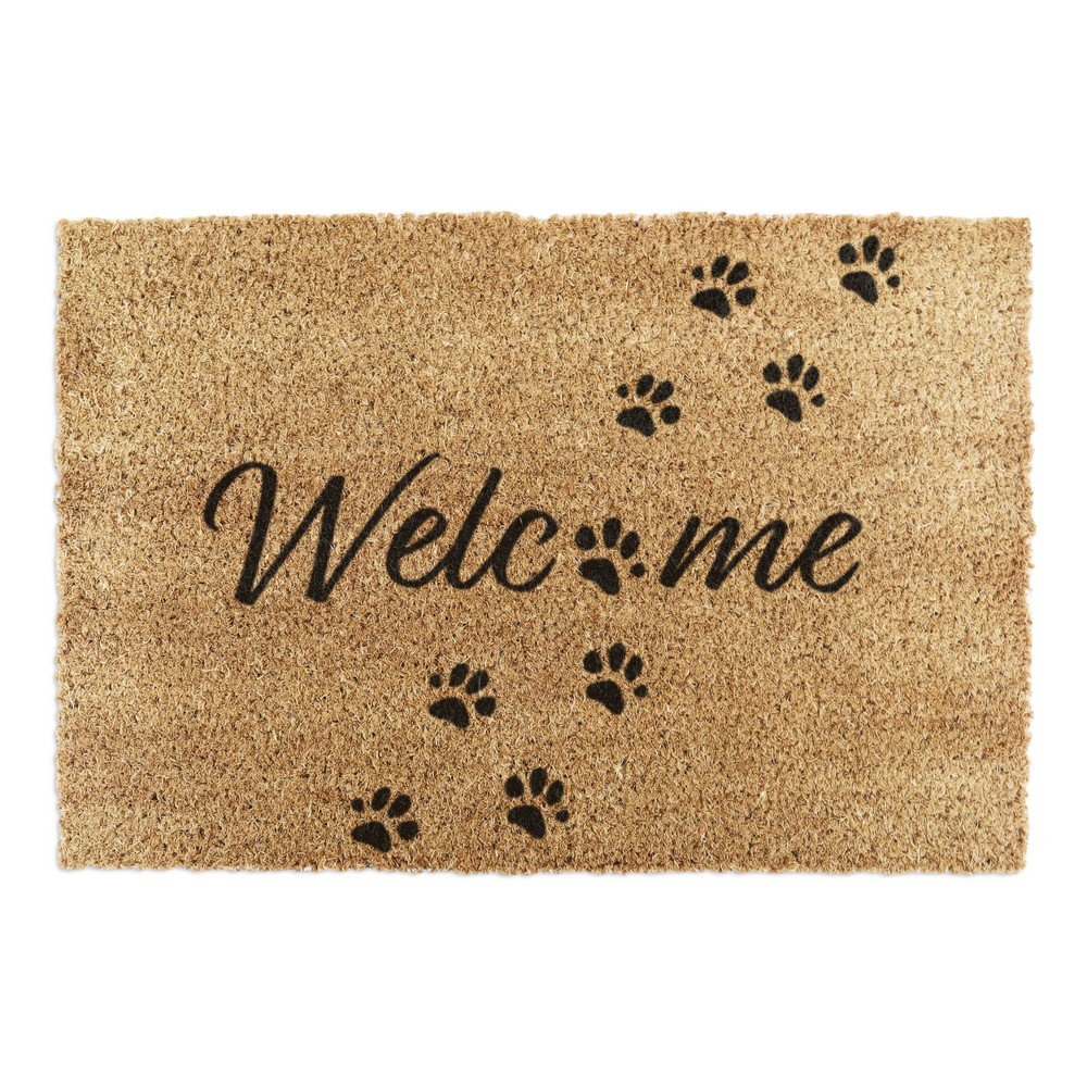 Kókuszrost lábtörlő 60x90 cm Welcome Paws – Artsy Doormats