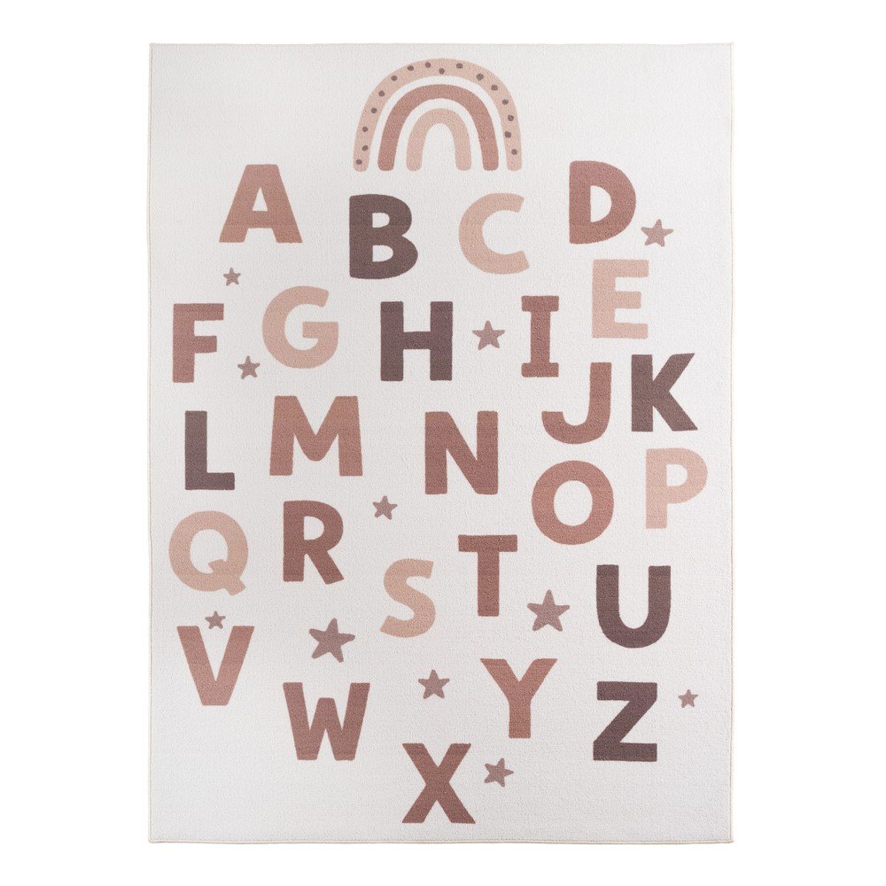 Krémszínű mosható gyerek szőnyeg 140x200 cm Coco 1133 – Ayyildiz Carpets