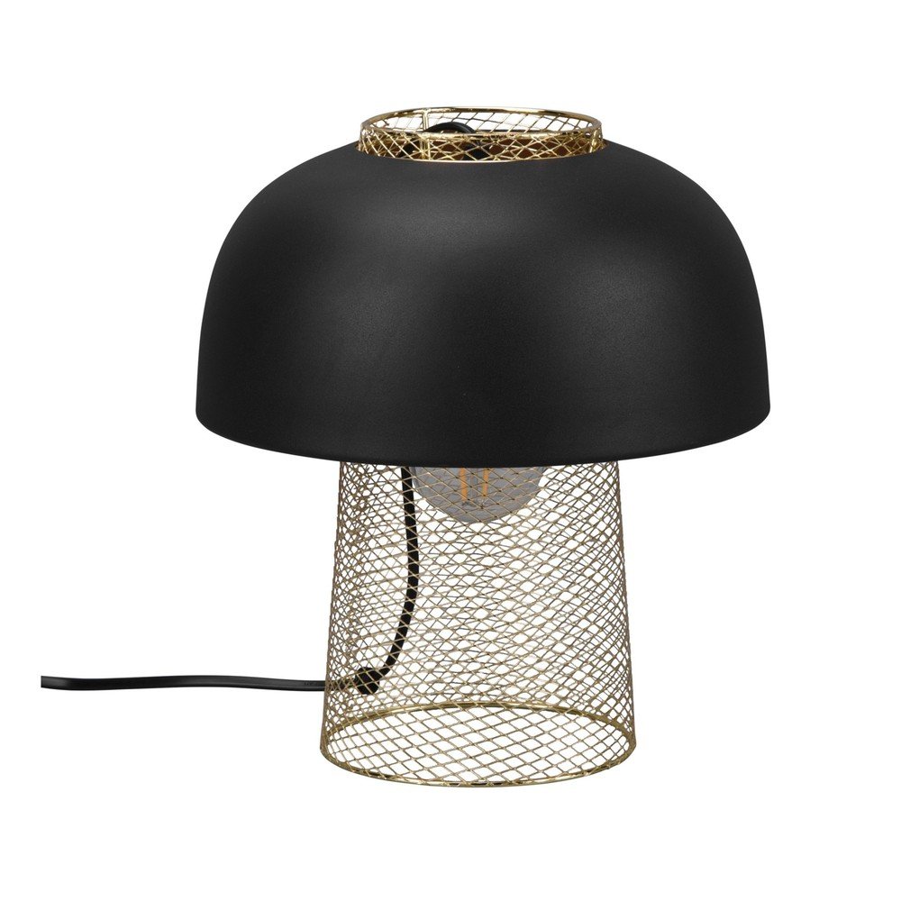 Matt fekete fém asztali lámpa (magasság 28 cm) Punch – Reality