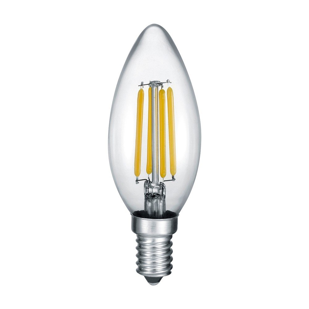 Meleg fehér LED-szálas izzó E14