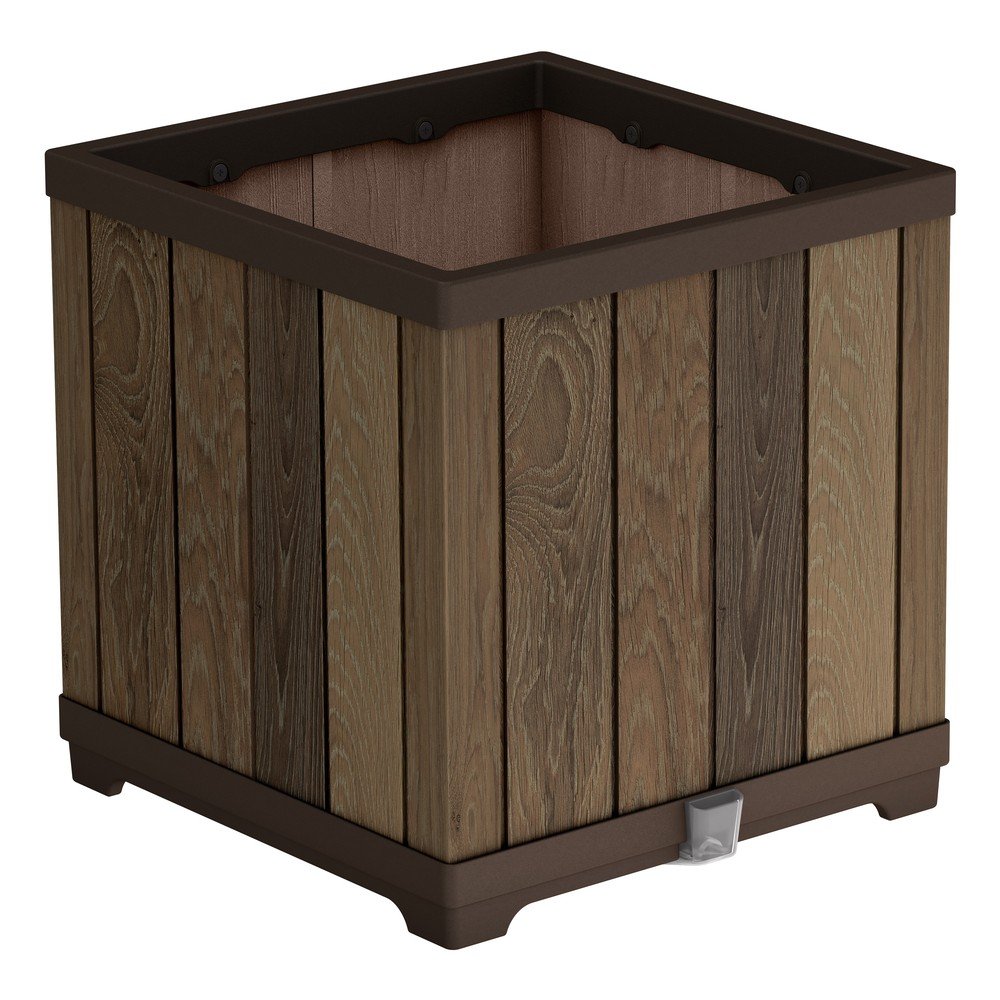 Műanyag önöntözős virágcserép Deco Square – Keter