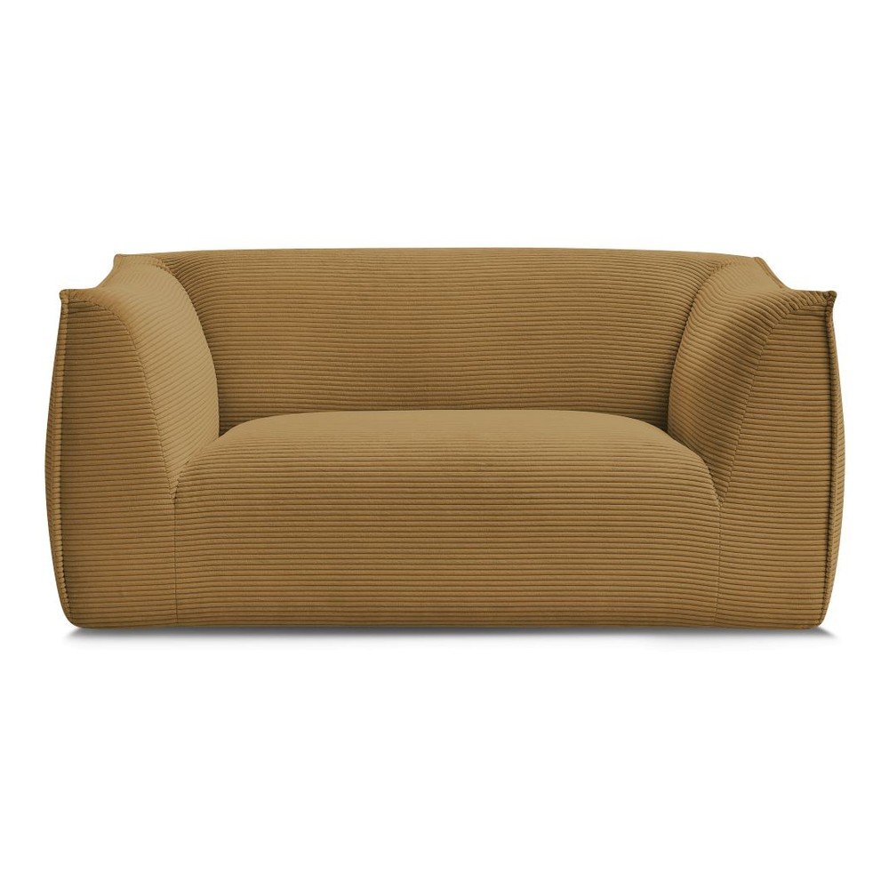 Mustársárga kordbársony kanapé 170 cm Giorgia – Bobochic Paris