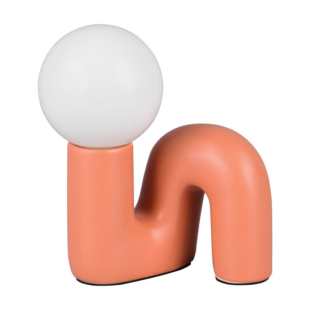 Narancssárga kerámia asztali lámpa (magasság 21