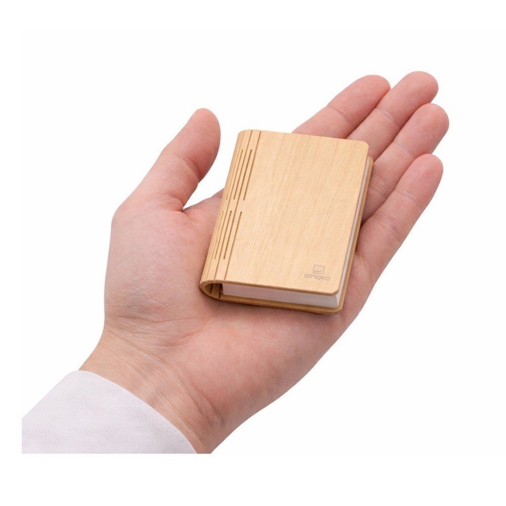 Natúr színű USB hordozható fénydekoráció BookLight – Gingko