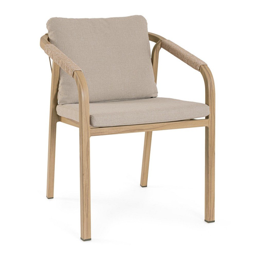 Natúr színű fém kerti szék Kalimera – Bizzotto