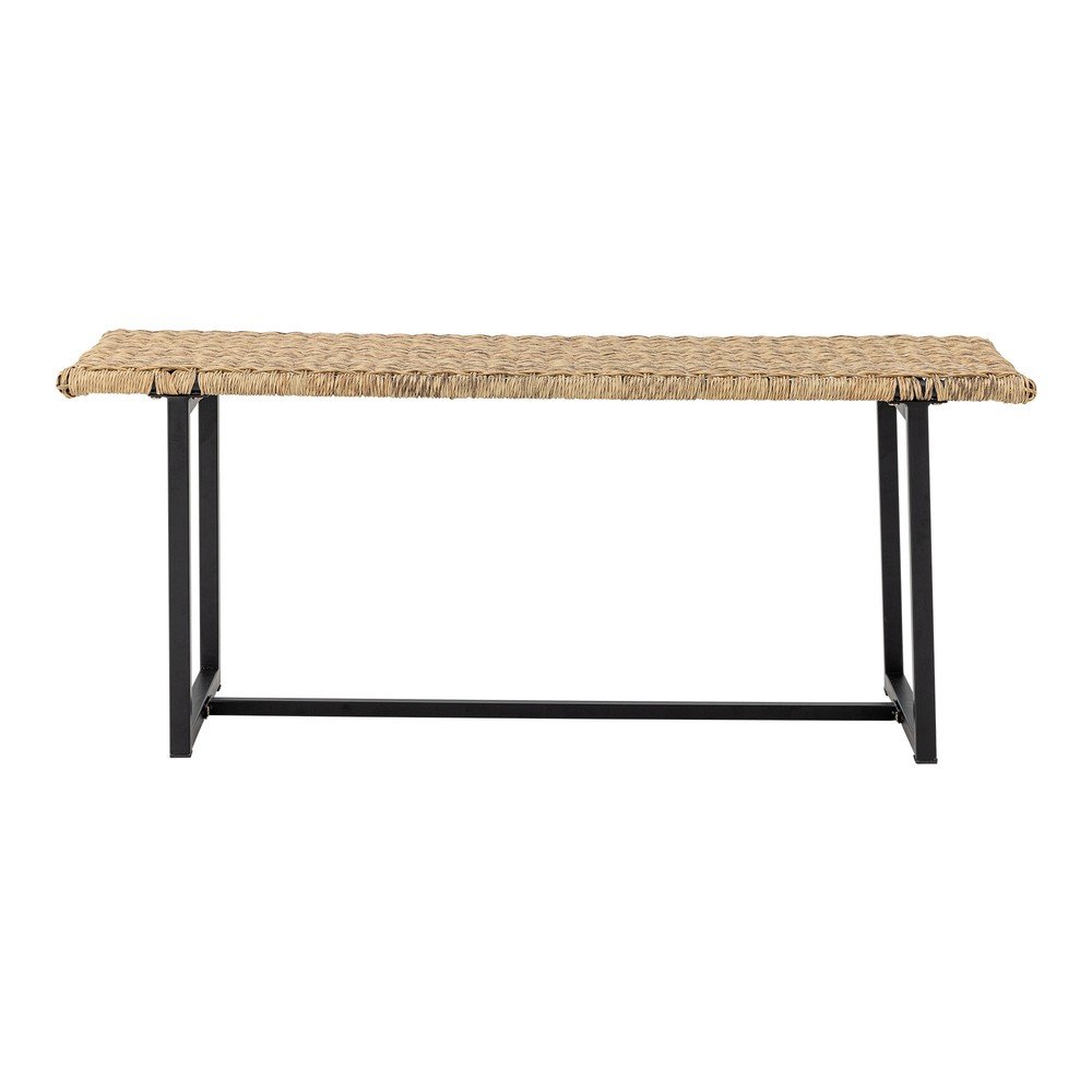 Natúr színű rattan kerti pad Adilly – Bloomingville