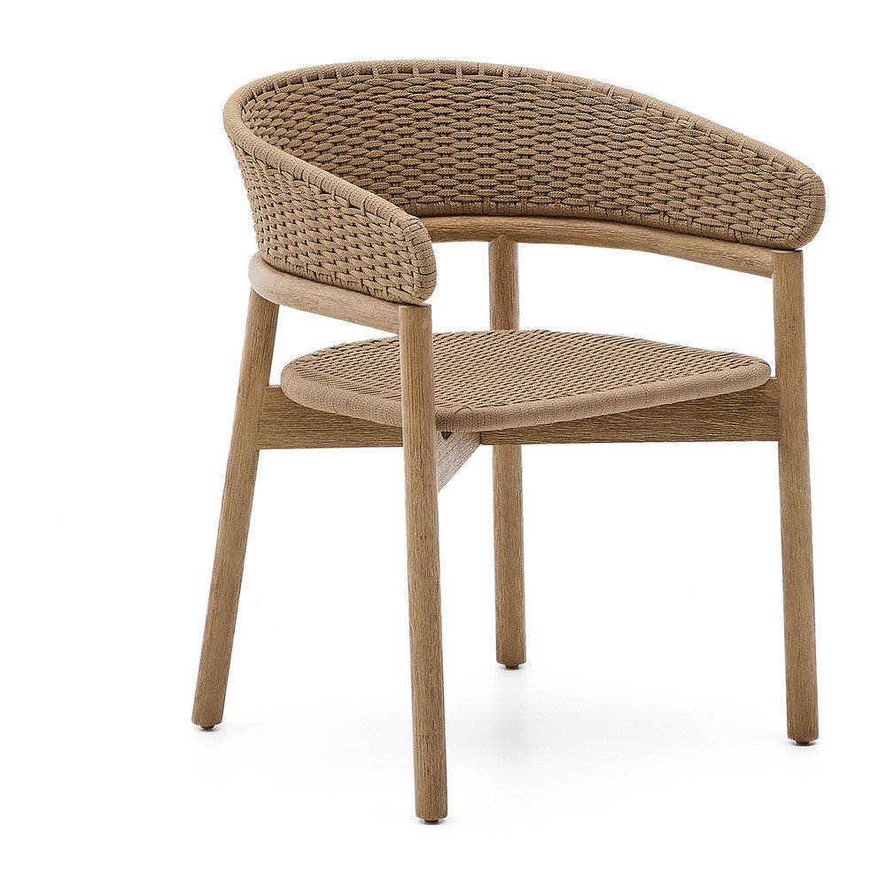 Natúr színű tömörfa kerti szék Arinella – Kave Home