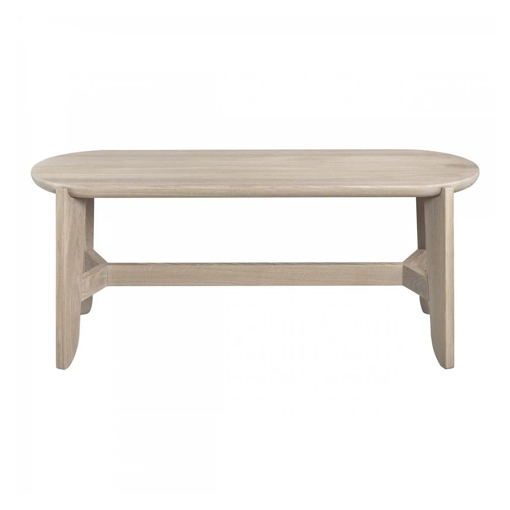 Natúr színű tömörfa pad Eli – Blomus