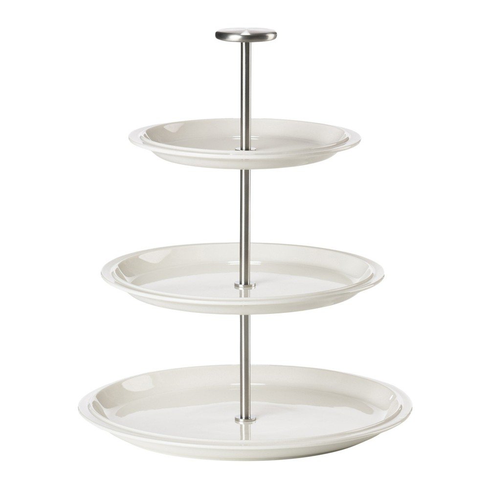 Porcelán emeletes kínálótálca Eau – Zone