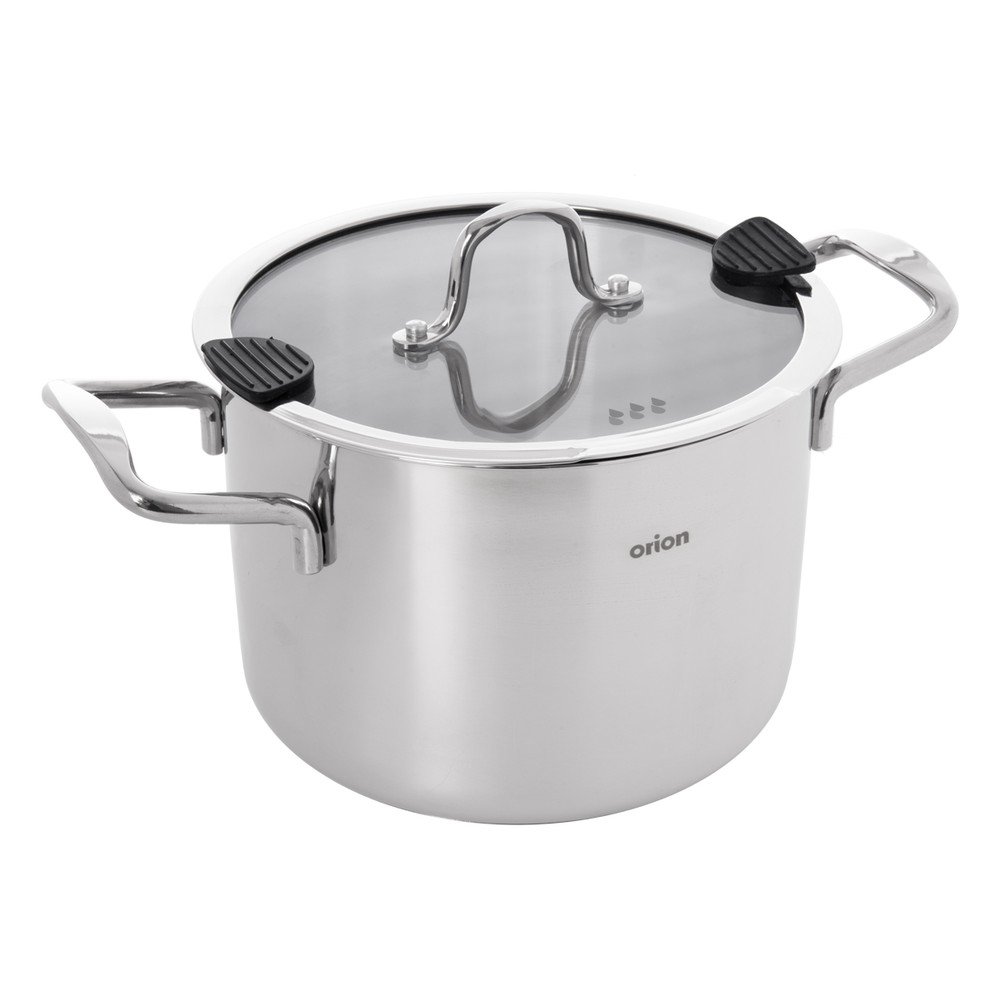 Rozsdamentes acél edény fedővel 4