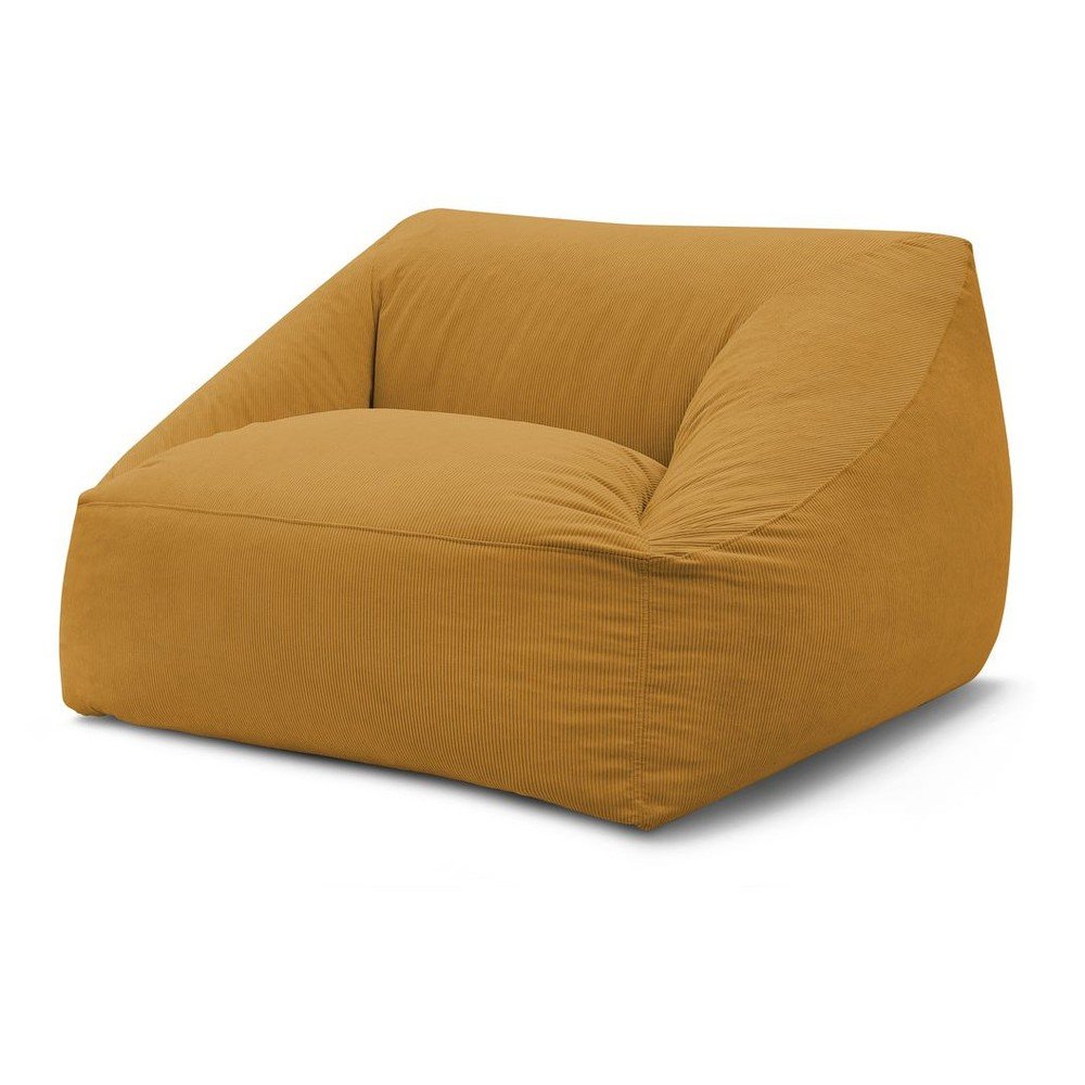 Sárga kordbársony babzsákfotel Lilibet – Bobochic Paris