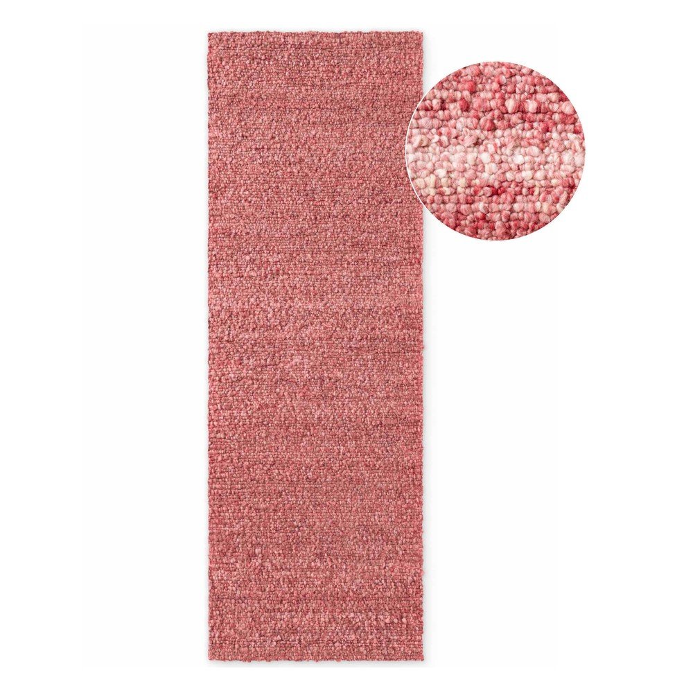 Sötét rózsaszín kézi szövésű buklé futószőnyeg 80x200 cm Notting Hill Portobello – Ted Baker