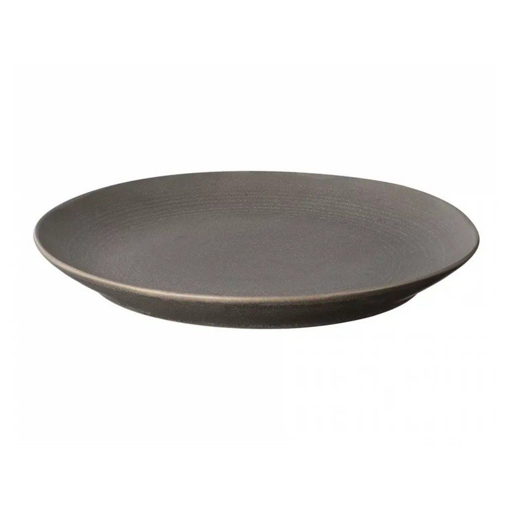 Sötétbarna kerámia tányér ø 26 cm Kumi – Blomus
