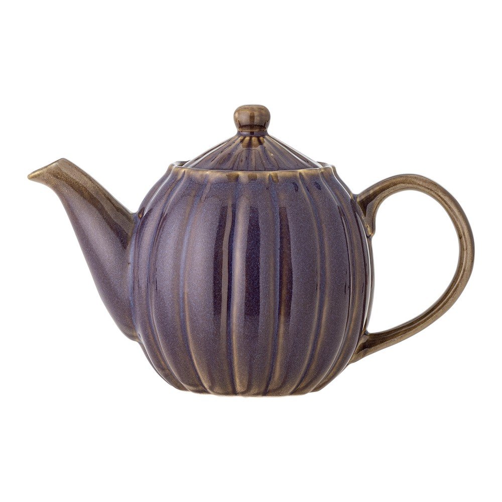 Sötétlila kőedény teáskanna 1