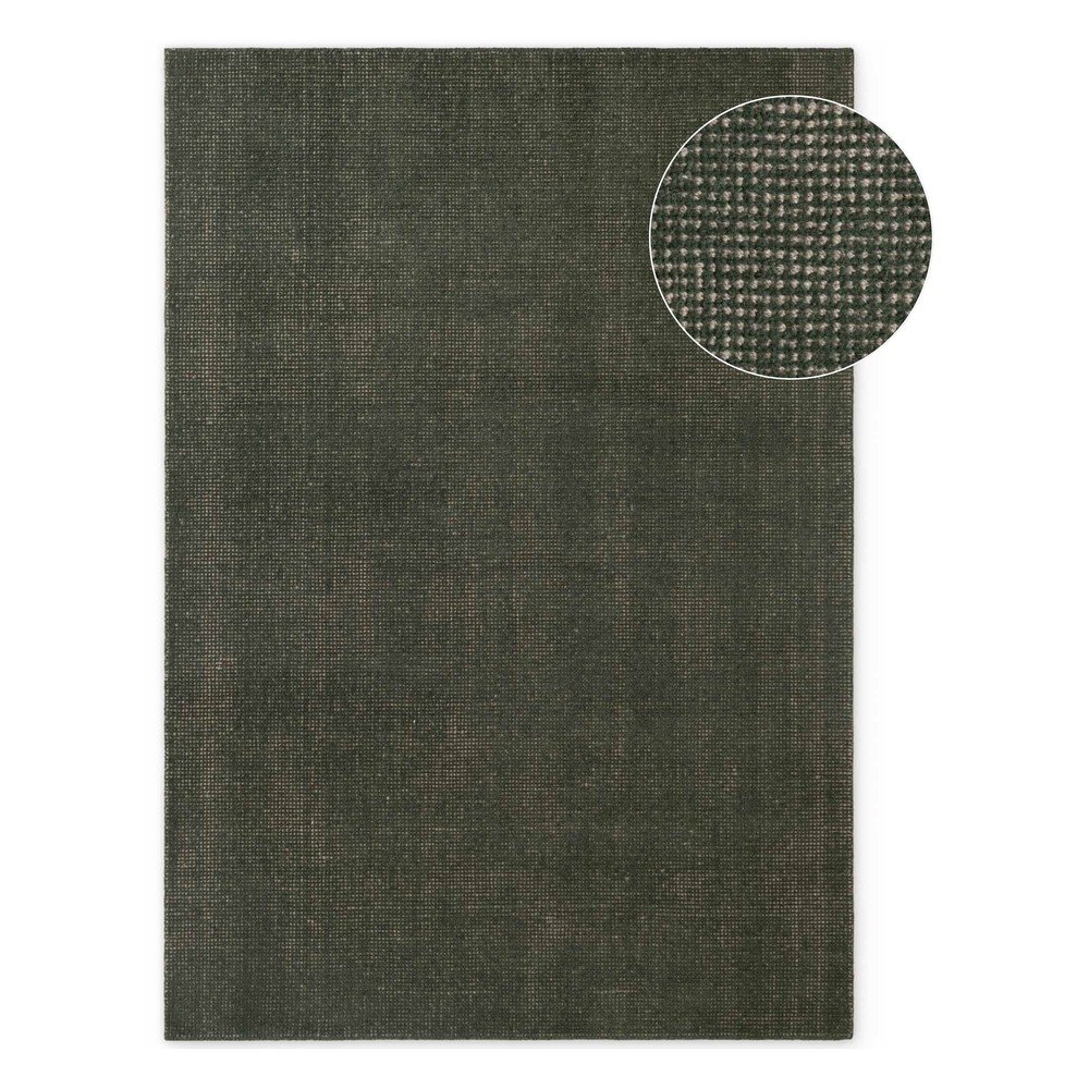 Sötétzöld kézi szövésű gyapjú szőnyeg 200x300 cm Greenwich – Ted Baker