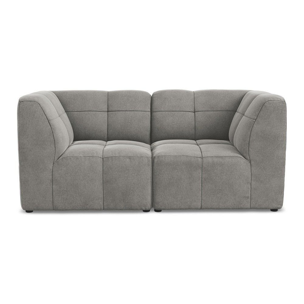 Szürke bársony kanapé 180 cm Aloha – Makamii