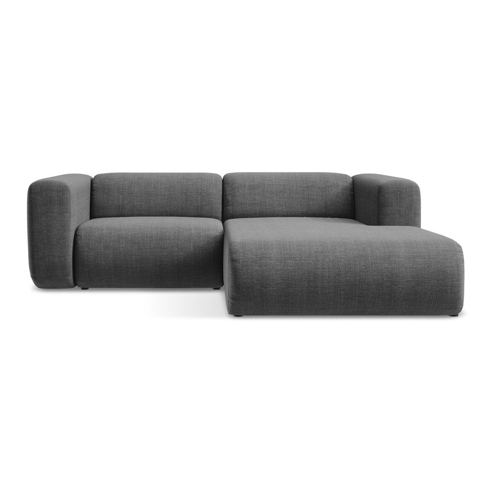 Szürke sarokkanapé (jobb oldali-heverő résszel) Ekahi – Makamii