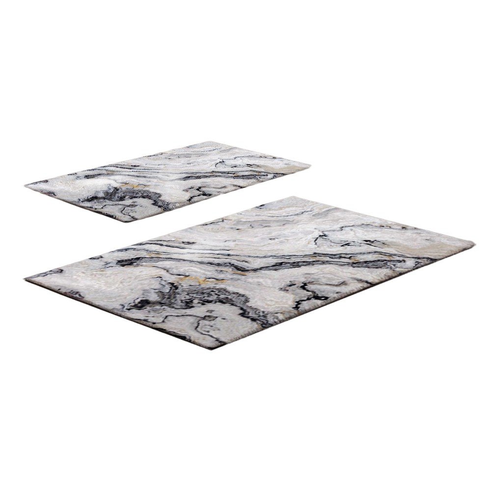 Szürkésbézs fürdőszobai kilépő szett 2 db-os 60x100 cm CT – Foutastic