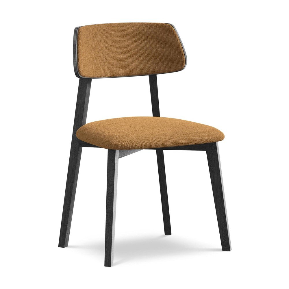 Terrakotta színű tömörfa étkezőszék Niu – Makamii