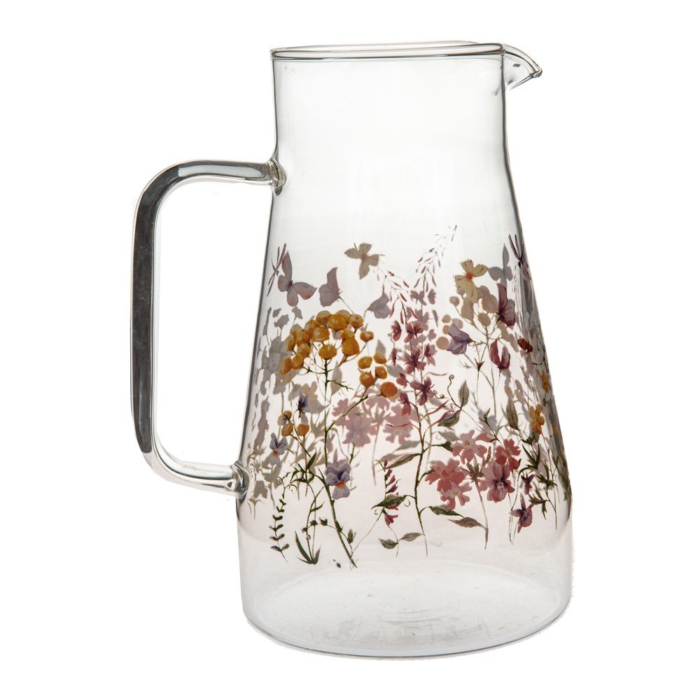 Üveg füles kancsó Flowers – Dakls