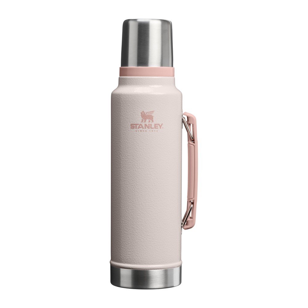 Világos rózsaszín rozsdamentes acél termosz 1