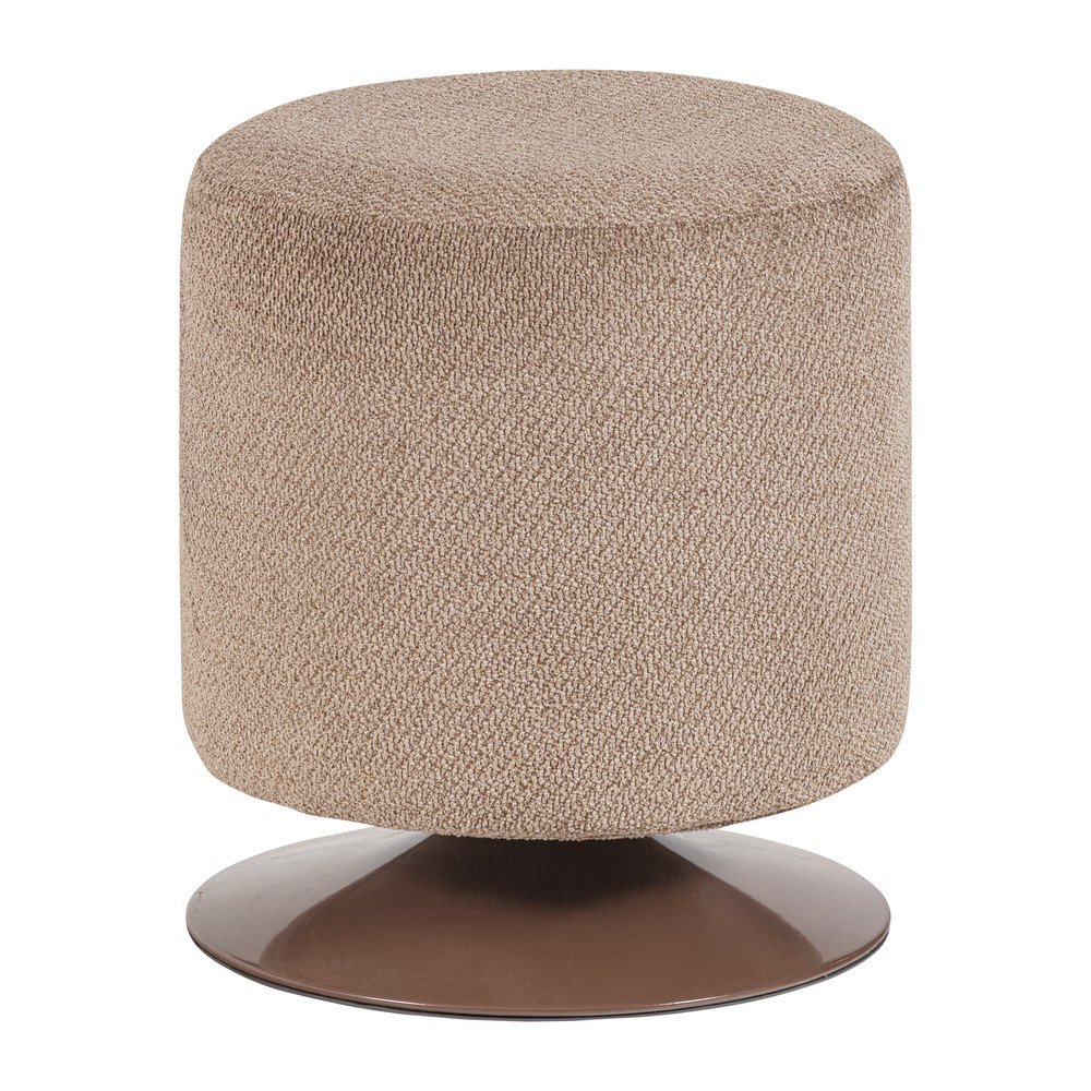 Világosbarna buklé puff Islen – WOOOD