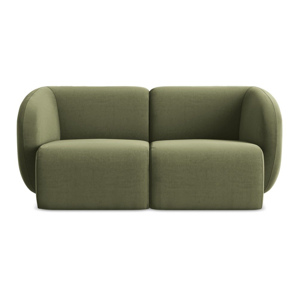 Zöld bársony kanapé 174 cm Lani – Makamii