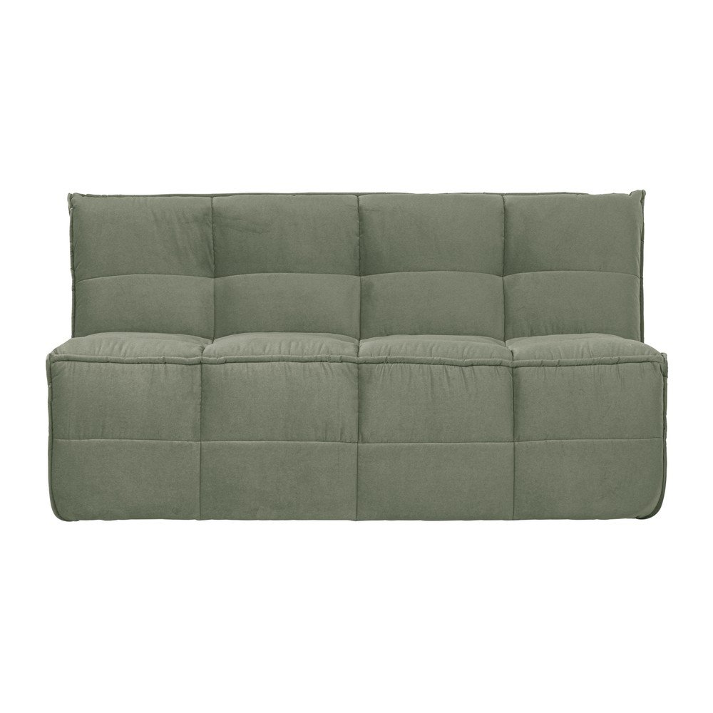 Zöld bársony párnázott pad Cluster – vtwonen