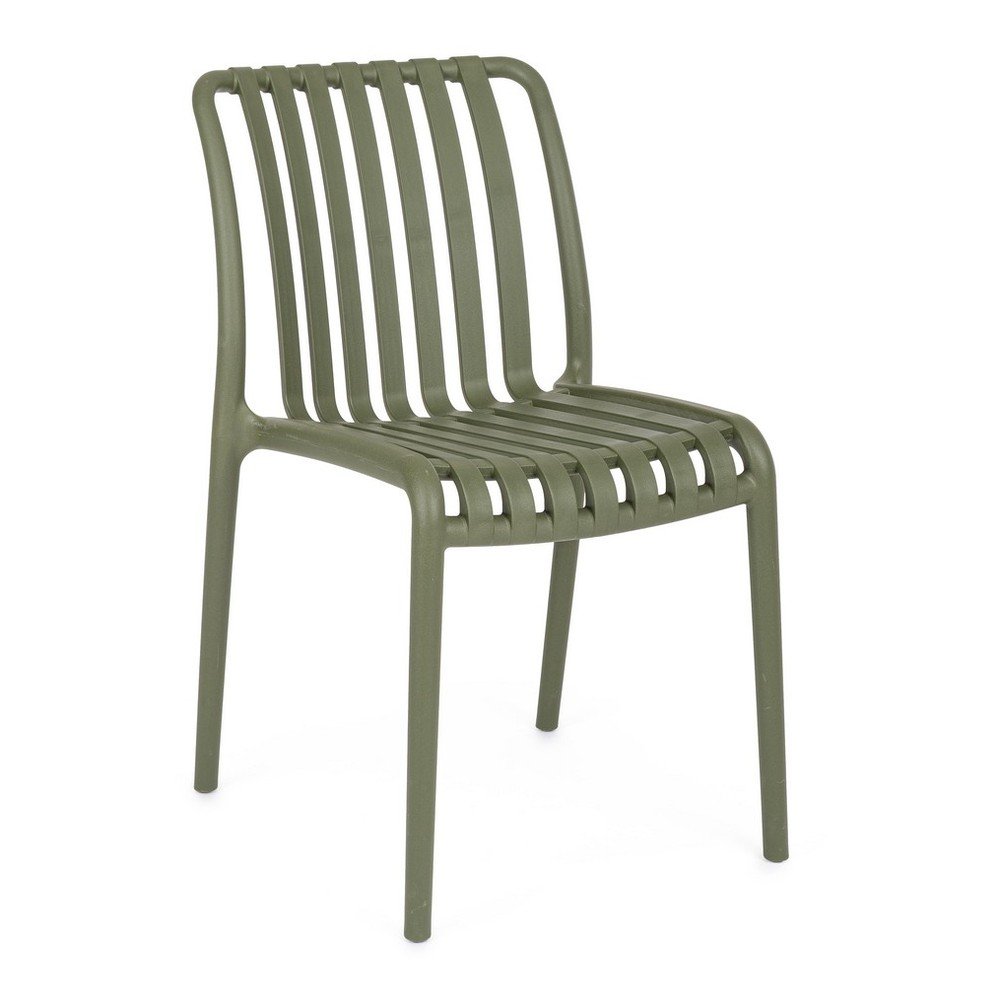 Zöld műanyag kerti szék Billie – Bizzotto