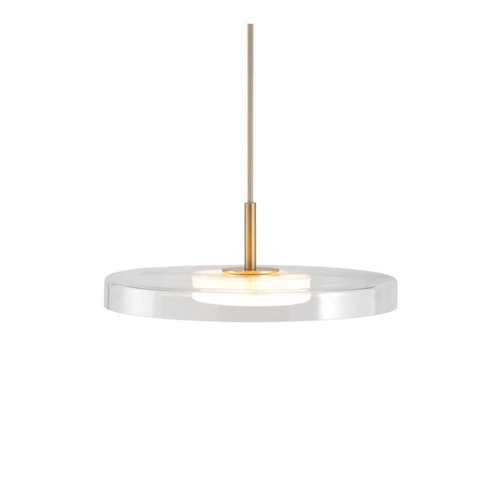 Acél LED dimmelhető függőlámpa üveg búrával ø 31 cm Asteria Mini – UMAGE