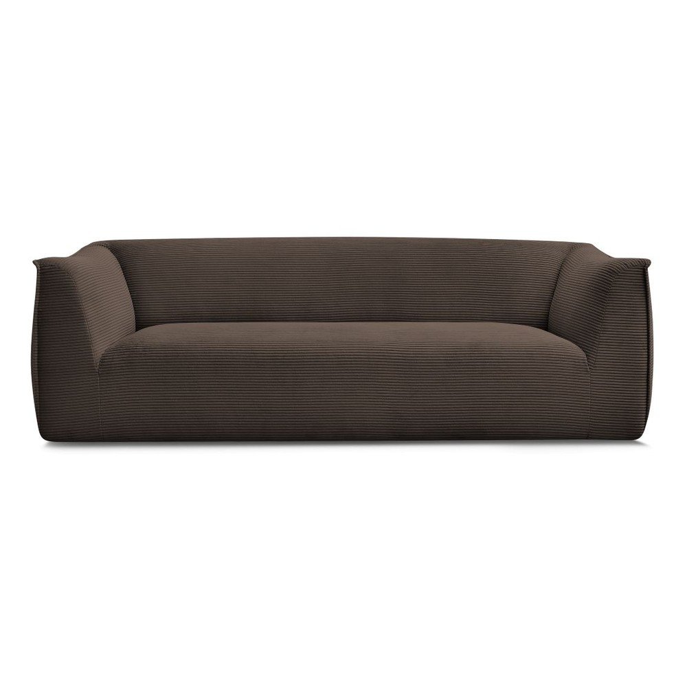 Barna kordbársony kanapé 242 cm Giorgia – Bobochic Paris