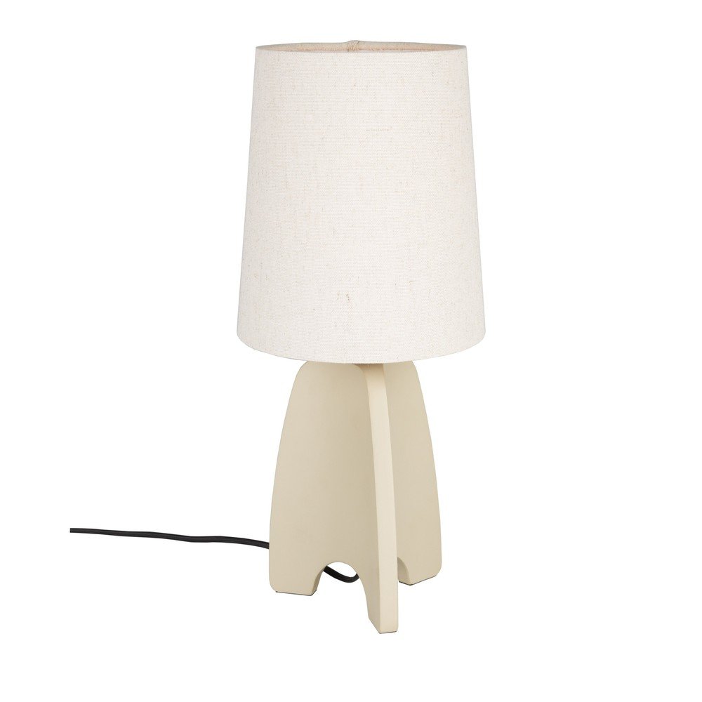 Bézs beton asztali lámpa textil búrával (magasság 45 cm) Saba – Zuiver