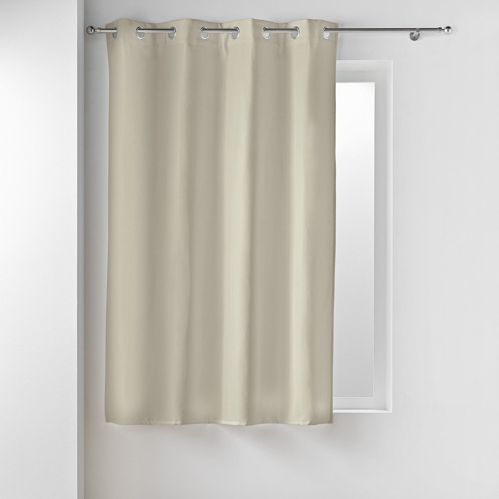 Bézs mikroszálas termo-dimout (részleges sötétítő) függöny 135x180 cm Micropolar – douceur d'intérieur