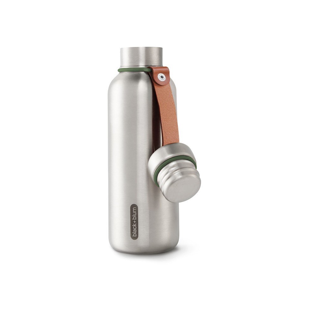 Ezüstszínű rozsdamentes acél termopalack 500 ml – Black + Blum
