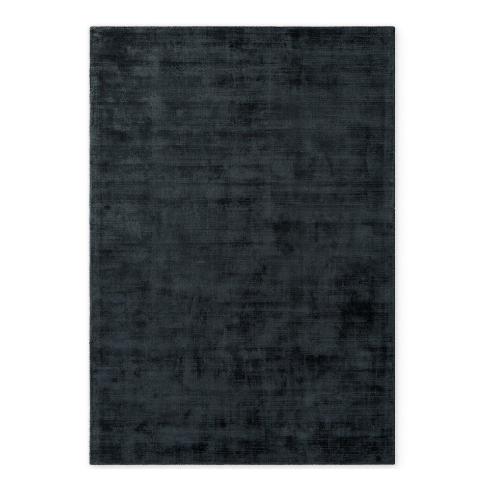 Fekete kézi szövésű viszkóz szőnyeg 200x300 cm Noemi – Vikosa
