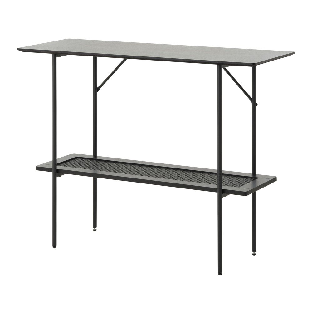 Fekete konzolasztal 37x100 cm Pensacola – Unique Furniture