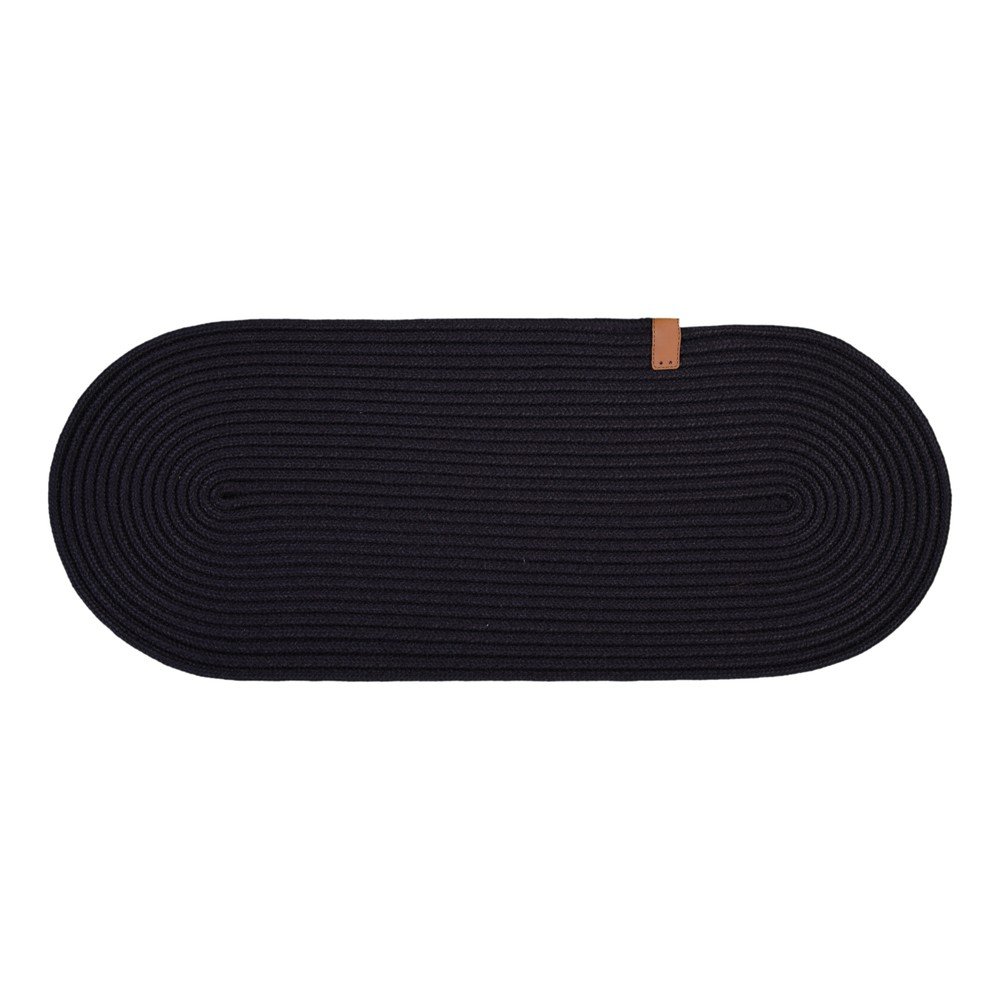 Fekete lépcsőszőnyeg szett 16 db-os 25x65 cm Milo – Vitaus