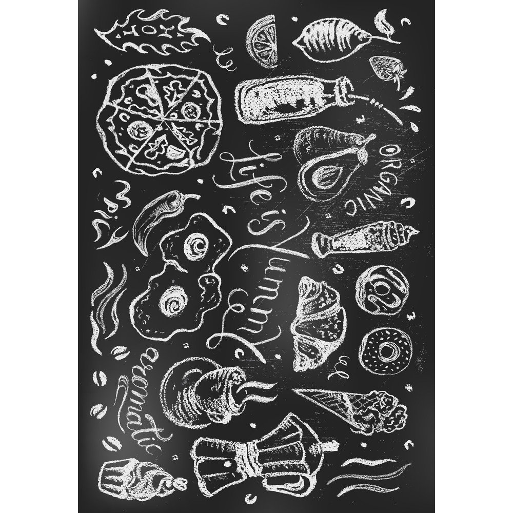 Fekete mosható szőnyeg 120x180 cm Life Is Yummy – Vitaus