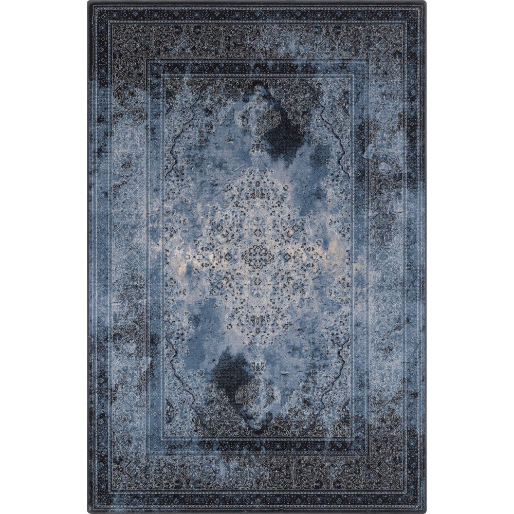 Kék gyapjú szőnyeg 133x180 cm Difida – Agnella