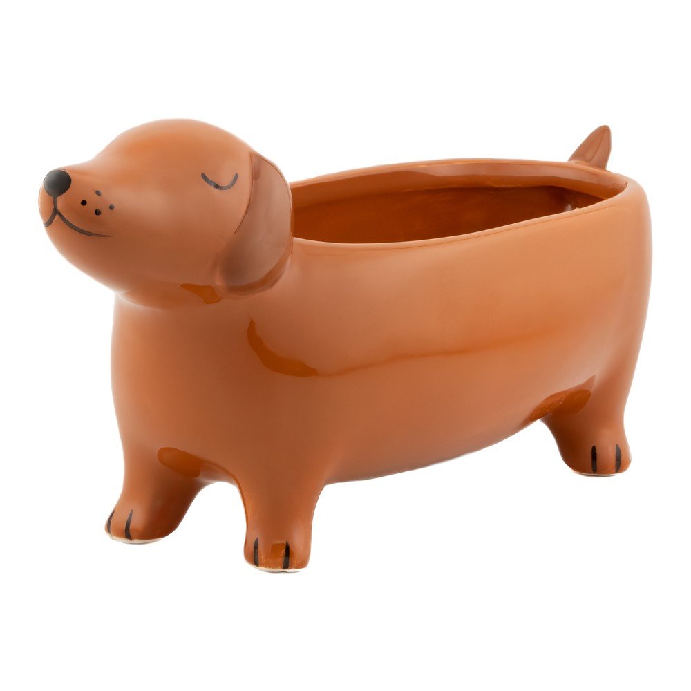 Kerámia kaspó Sausage Dog – Sass & Belle