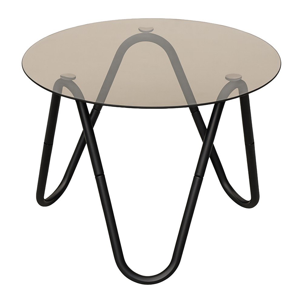 Kerek tárolóasztal üveg asztallappal ø 50 cm Ventana Round – Leitmotiv