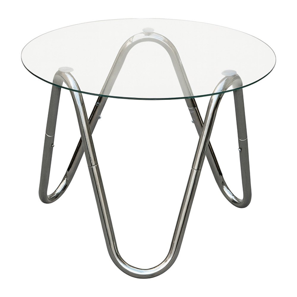 Kerek tárolóasztal üveg asztallappal ø 50 cm Ventana Round – Leitmotiv
